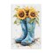 Stupell Industries Blue Rain Boots & Sunflowers Canvas, design by Tina LeCour